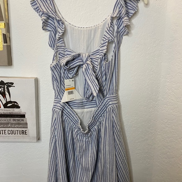 Lost + Wander Blue/White Striped Dress - Picture 3 of 8